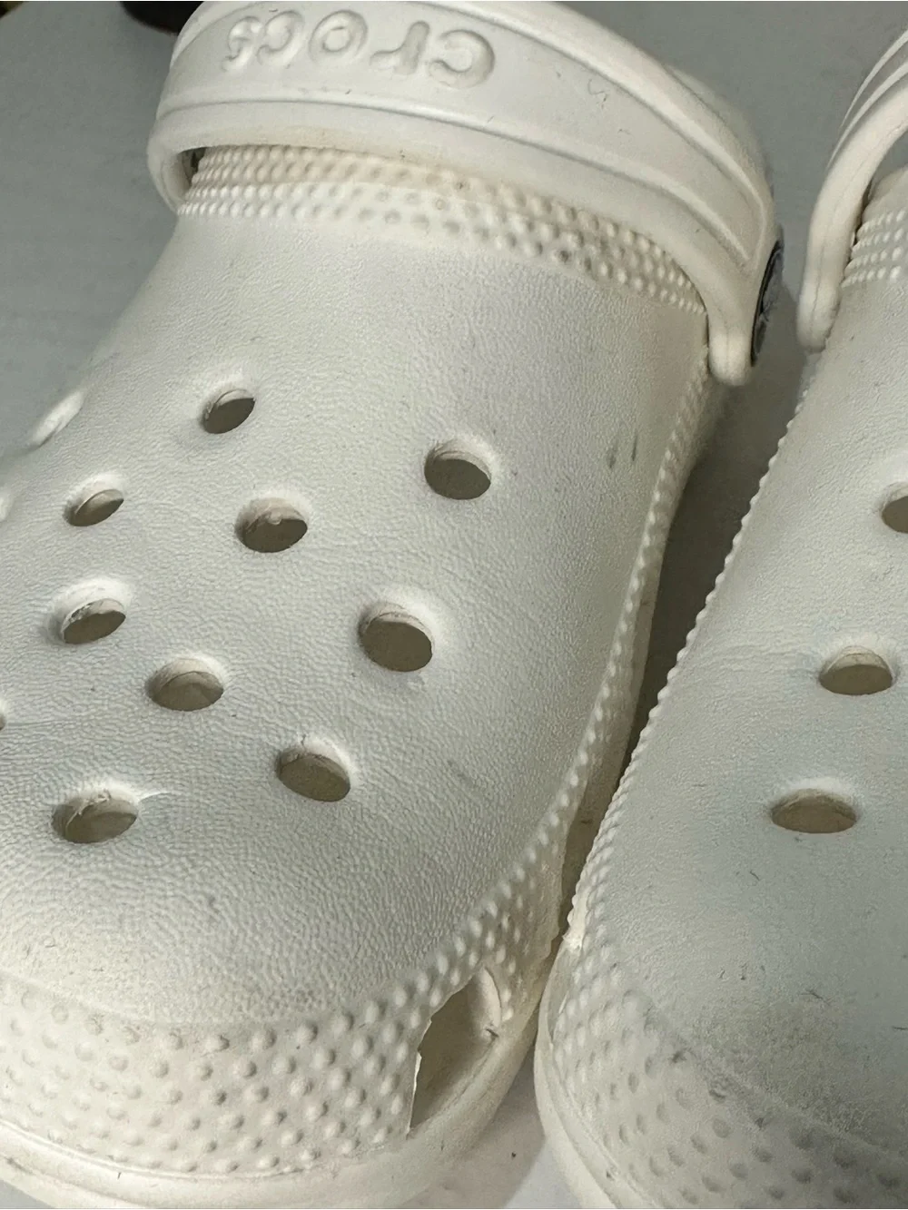 CROCS Kids White Classic Clogs